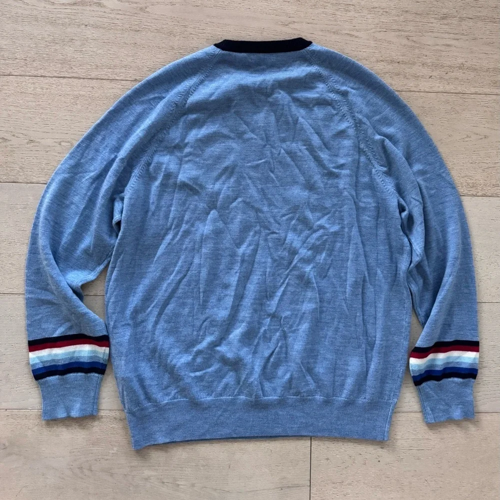 G/FORE Serape Crewneck Golf Sweater in Vista L